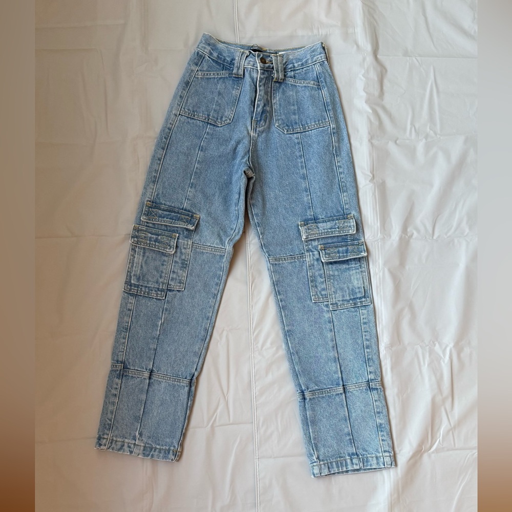 Lioness Denim Cargo Jeans